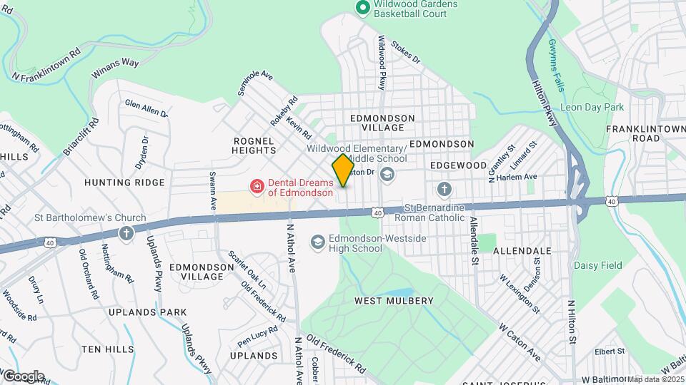 616 N Woodington Rd Map and Location Details