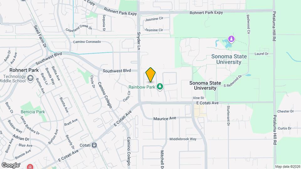 1320 Rosana Way Mapa y Detalles de la Ubicación