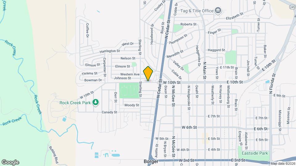 803 W 10th St Mapa y Detalles de la Ubicación