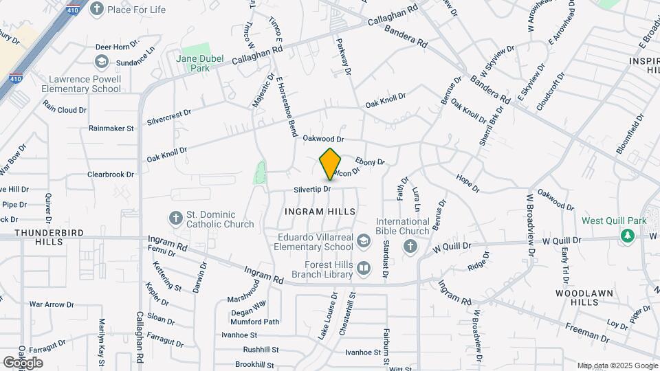 5231 Silvertip Dr Map and Location Details