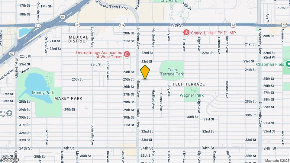 3313 25th St Map and Location Details