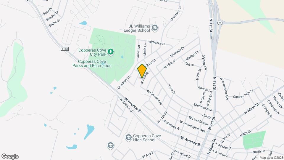 607 N 21st St Map and Location Details