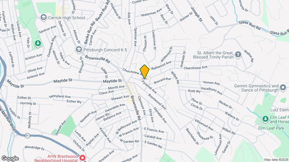 2809 Pyramid Ave Mapa y Detalles de la Ubicación