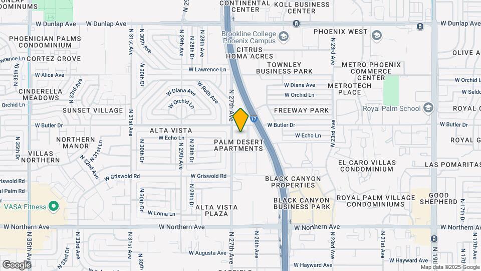 Palm Desert Apartments Map and Location Details