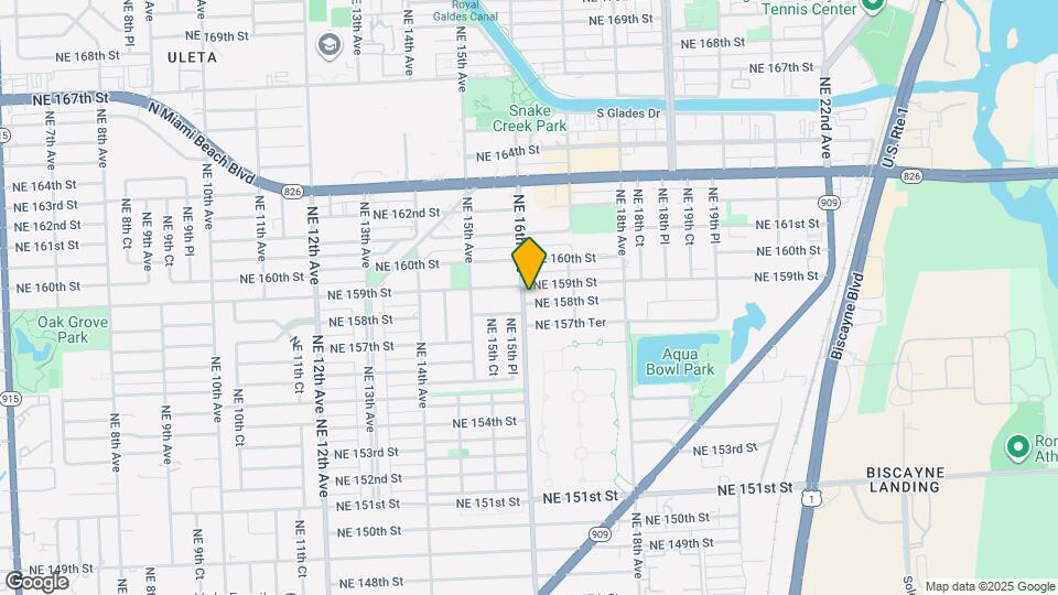 1601 NE 158th St Map and Location Details