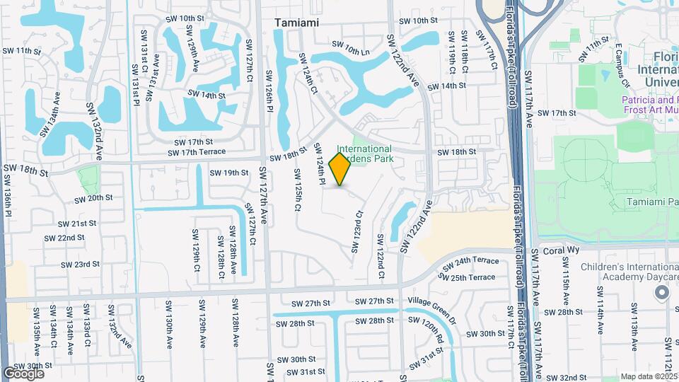 12340 SW 20th Terrace Map and Location Details