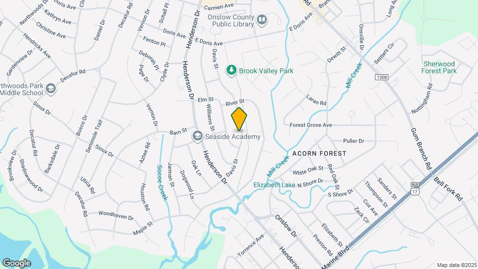 1211 Davis St Map and Location Details