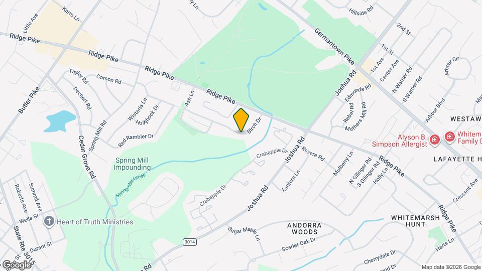 312 Birch Dr, Unit 2nd Floor Map and Location Details