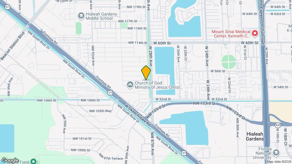 8712 NW 108th Ln Map and Location Details