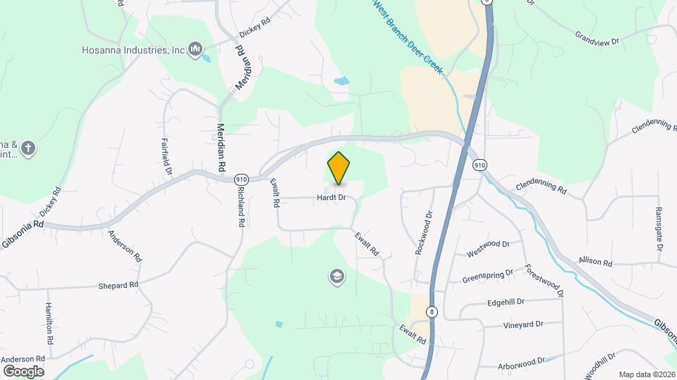 3923 Hardt Dr, Unit lower level Map and Location Details