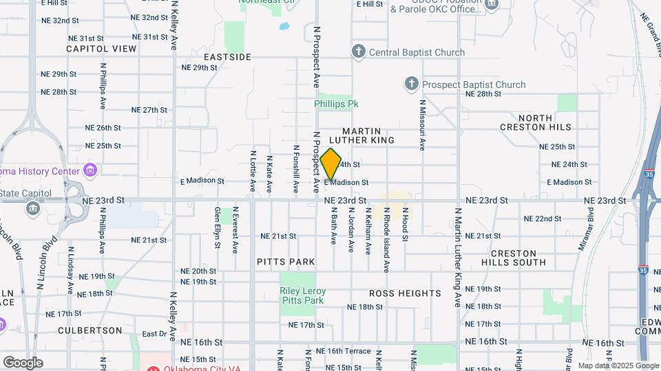 1516 E Madison St Map and Location Details
