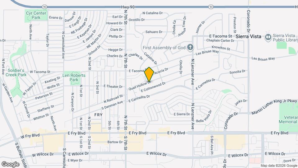 1048 Quail Hollow Dr Map and Location Details