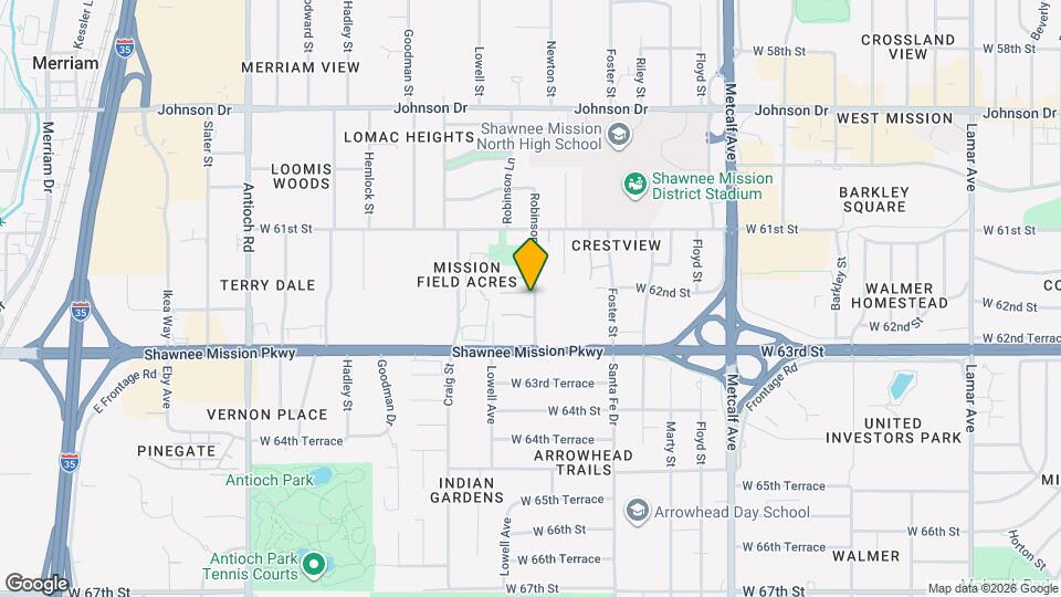 6202 Robinson St, Unit Condo Mapa y Detalles de la Ubicación