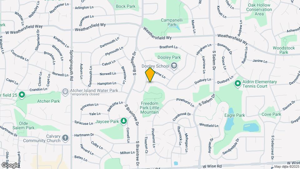 1123 Duxbury Ln Map and Location Details