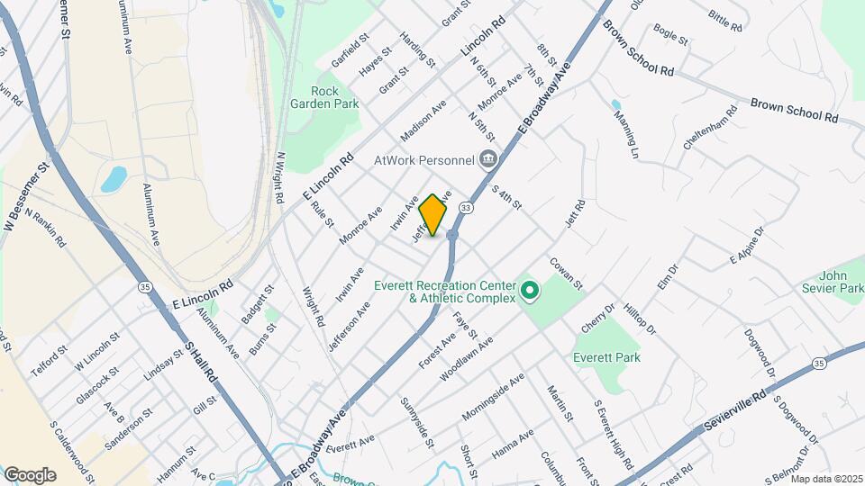 1411 E Harper Ave Map and Location Details