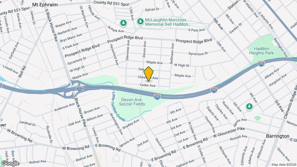 1525 Cedar Ave Map and Location Details