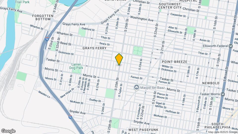 1524 S 25th St Map and Location Details