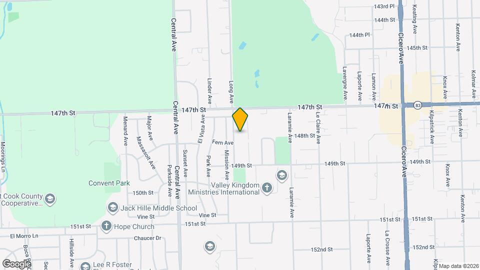 14743 Long Ave, Unit 1 Mapa y Detalles de la Ubicación