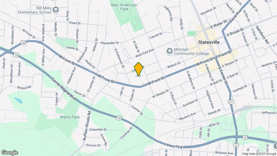 803 Cherry St Map and Location Details