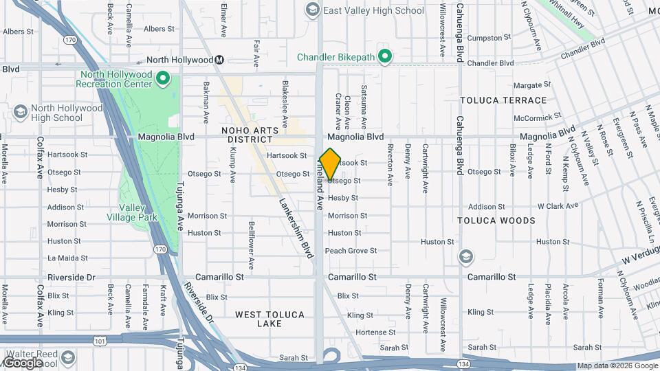 10946 Otsego St, Unit 2 Map and Location Details