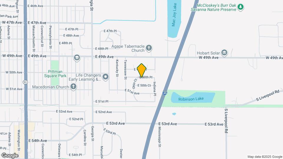 1341 E 50th Pl Map and Location Details