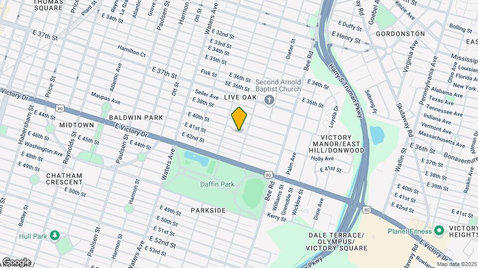 1325 E 40th St, Unit B Map and Location Details