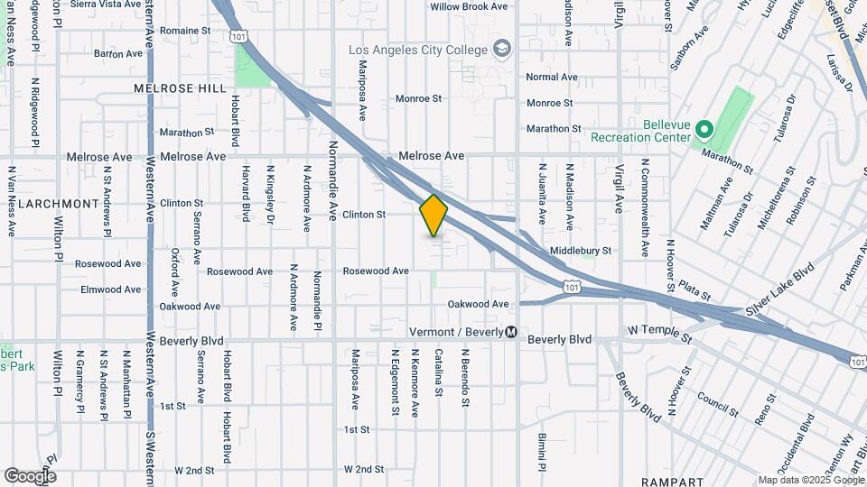 535 N Heliotrope Dr Mapa y Detalles de la Ubicación