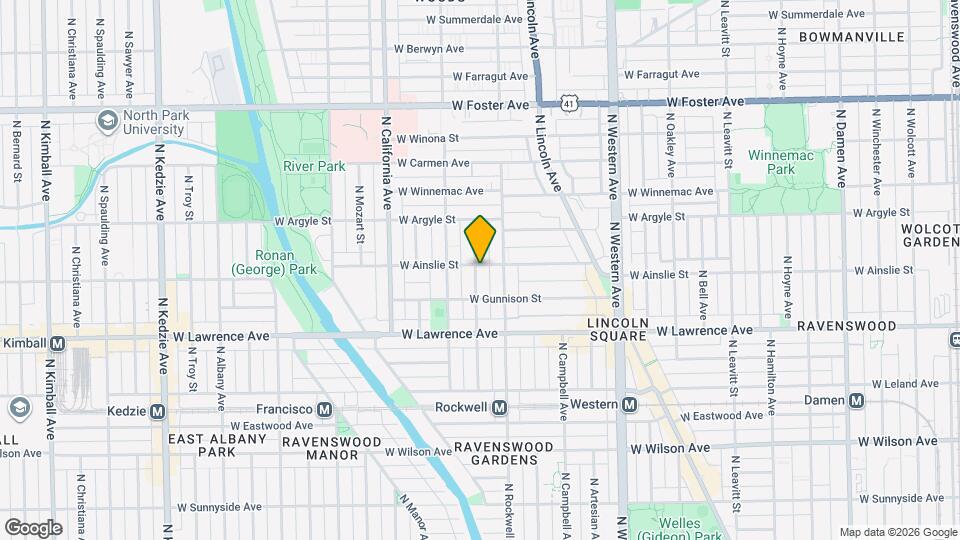 2633 W Ainslie St Map and Location Details