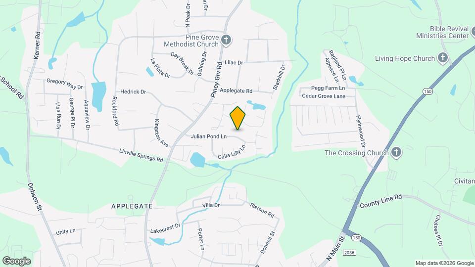 227 Julian Pond Ln Map and Location Details