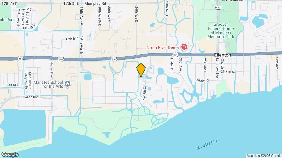 627 25th Dr E Map and Location Details