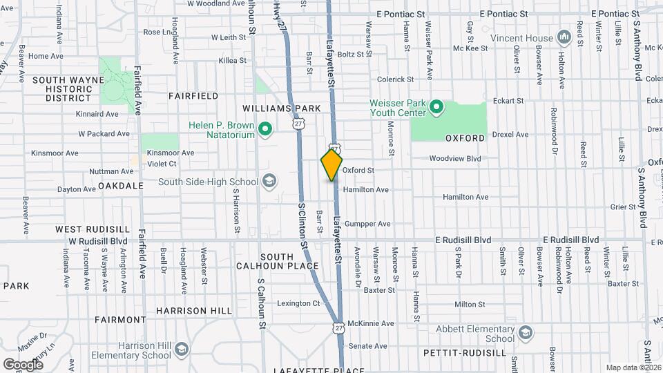 3536 Lafayette St Map and Location Details