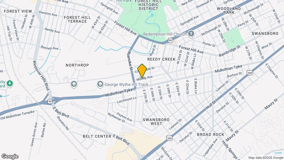 3710 Moody Ave Map and Location Details