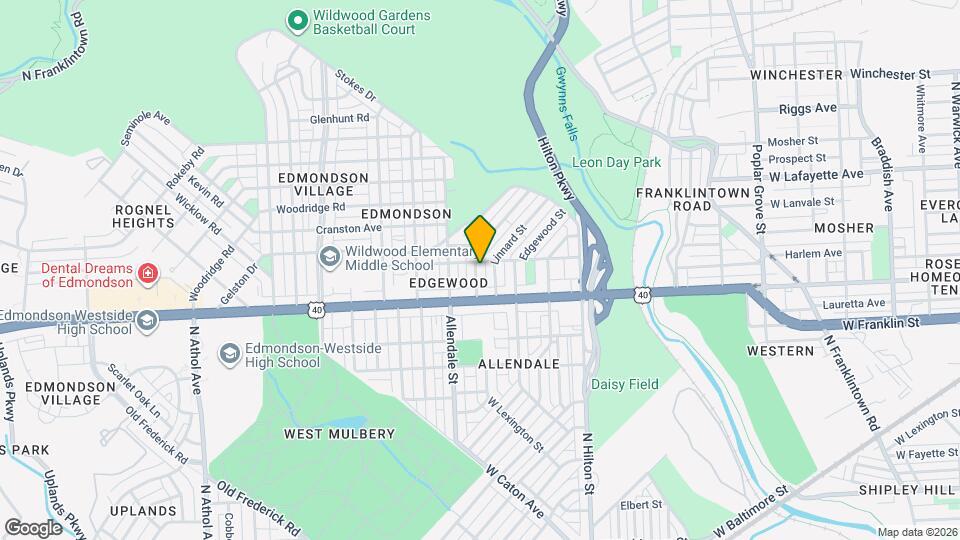 623 N Grantley St Map and Location Details