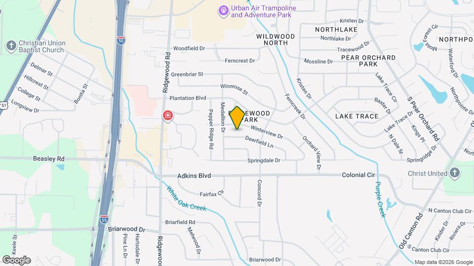 1222 Deerfield Ln Map and Location Details