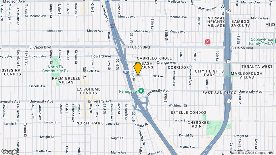 3327-3329 Polk Ave Mapa y Detalles de la Ubicación