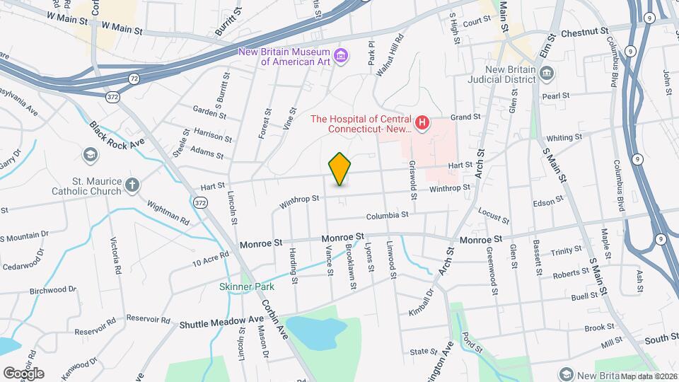 225 Winthrop St Map and Location Details