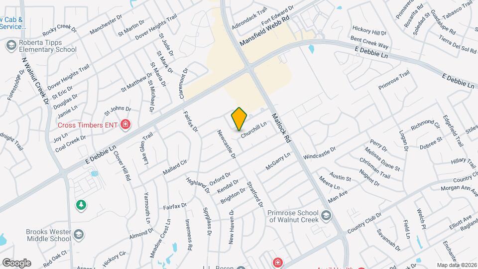 1617 Churchill Ln Map and Location Details