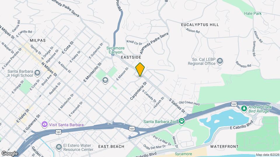 1326 Clifton St Map and Location Details