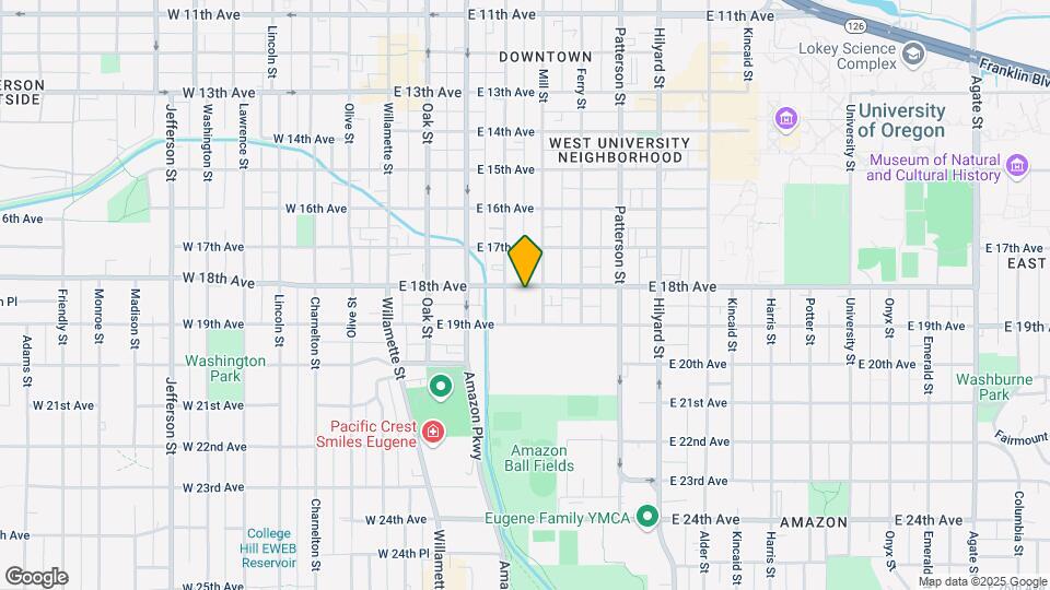 350 E 18th Ave Map and Location Details