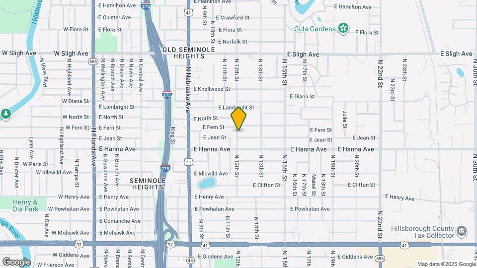 1200 E Jean St Map and Location Details