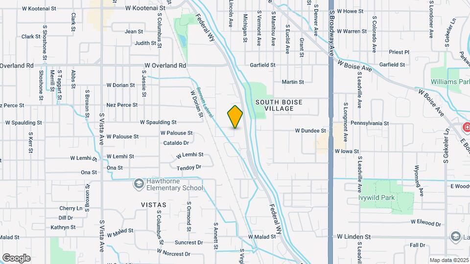 1619 W Olympia Dr Mapa y Detalles de la Ubicación