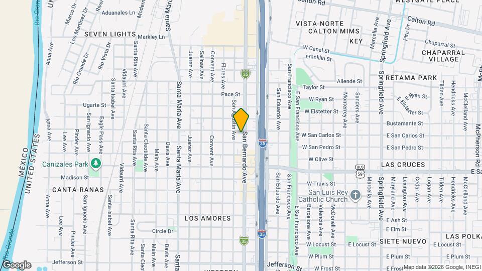 3704 San Bernardo Ave Mapa y Detalles de la Ubicación