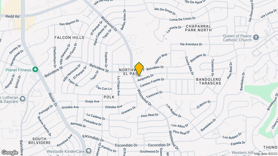 6633 Amposta Dr Map and Location Details