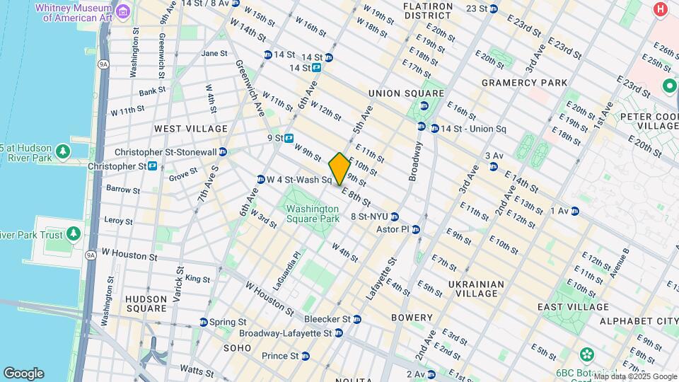 10 E 8th St Mapa y Detalles de la Ubicación