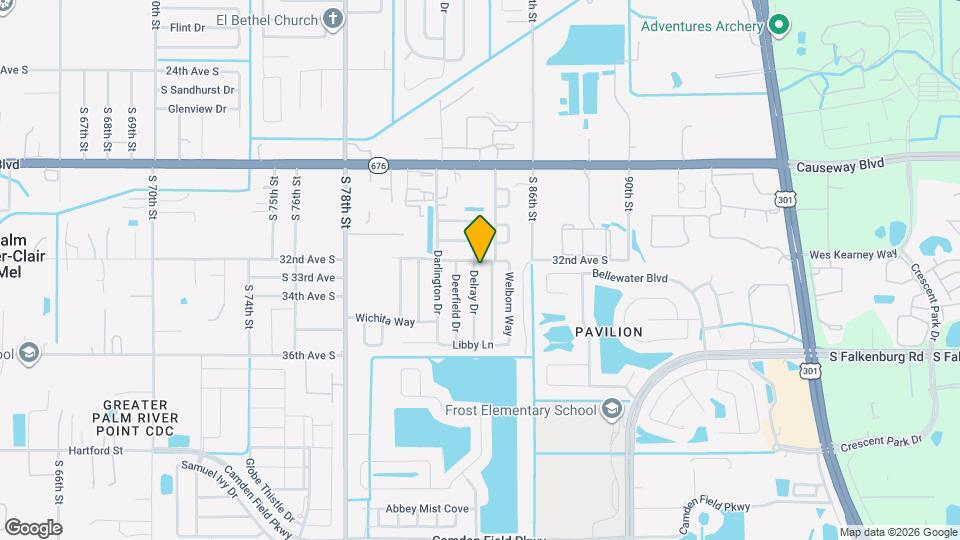 3204 Delray Dr Map and Location Details