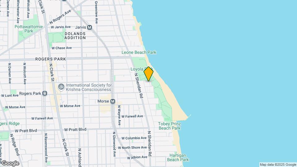 1223 W Greenleaf Ave, Unit #3N Map and Location Details