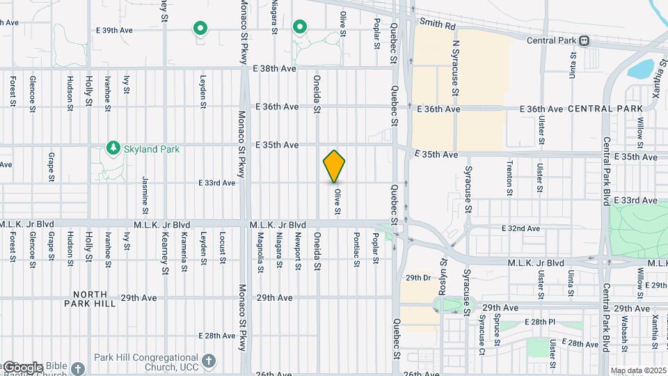 3287 Olive St Map and Location Details
