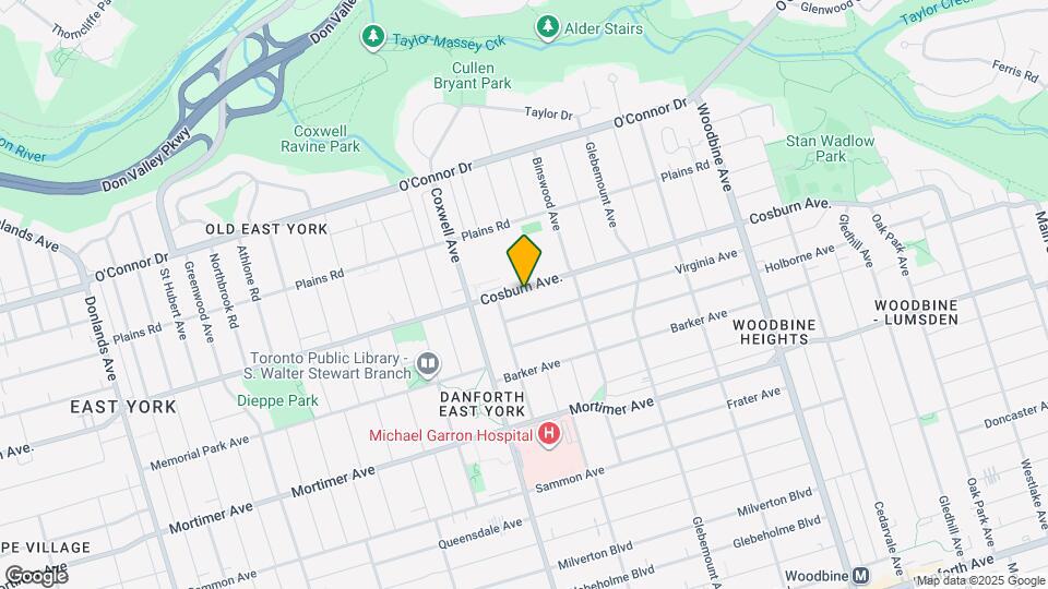 651 Cosburn Ave. Map and Location Details