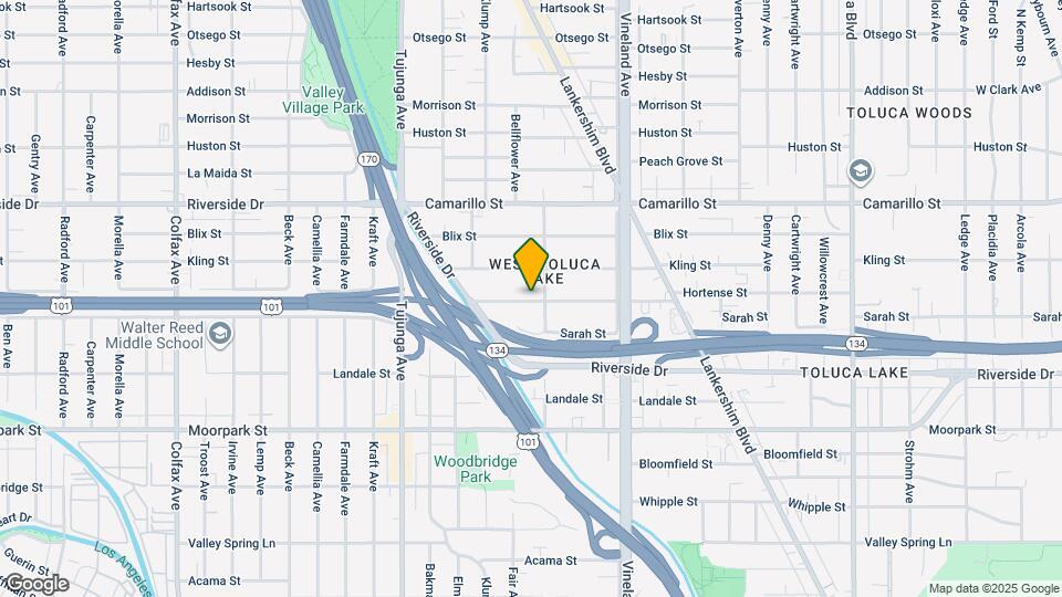 11145 Hortense St Map and Location Details