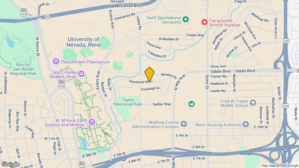 590 Denslowe Dr Mapa y Detalles de la Ubicación